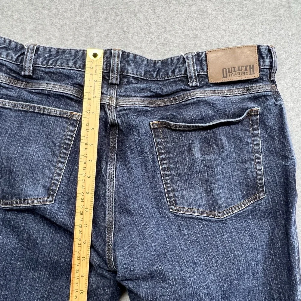 Duluth Trading Men's‎ Relaxed Straight Ballroom Flex Fit Blue Denim Jeans 42x30